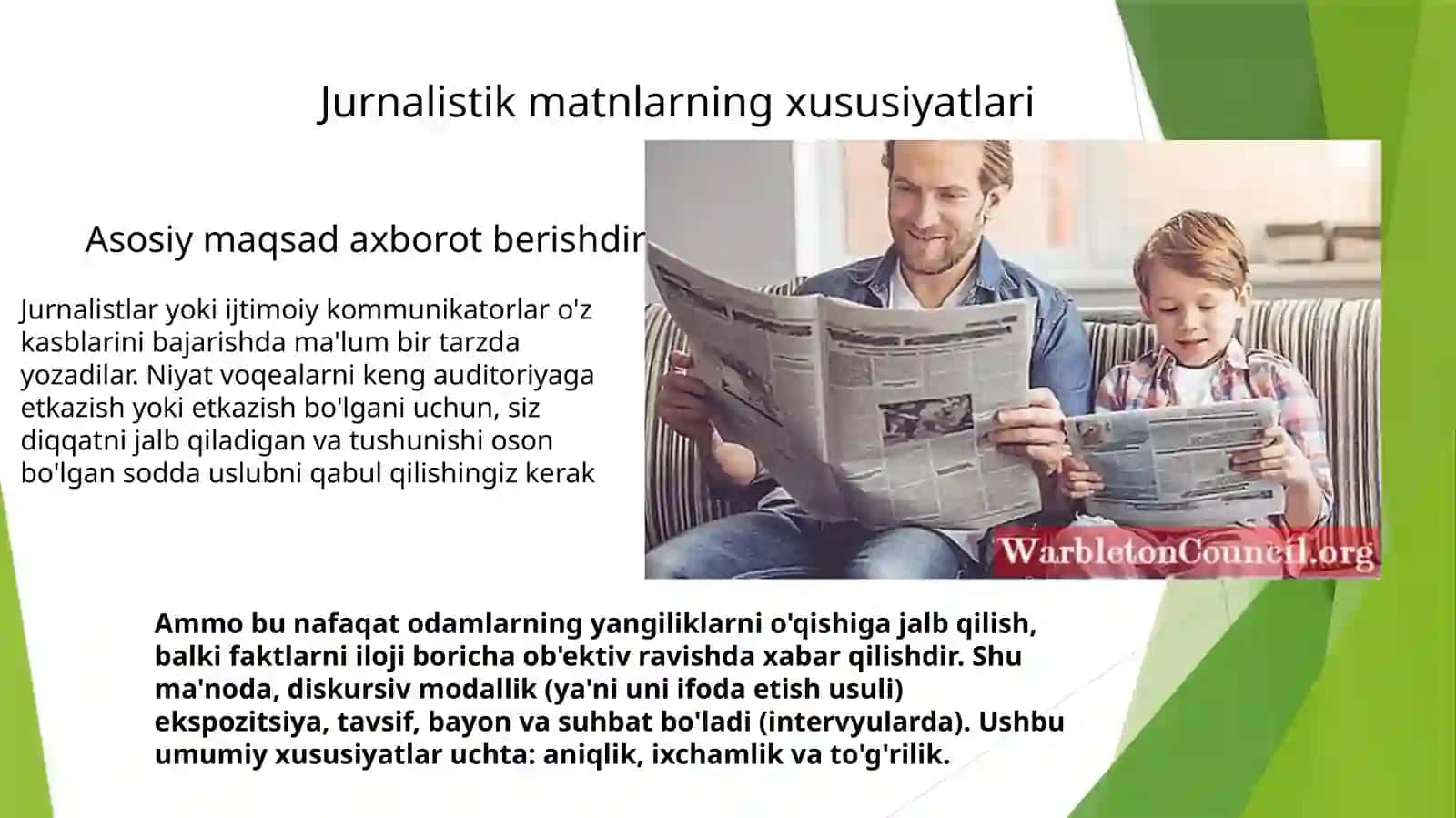 Jurnalistik materialning semantika va pragmatikasi 2