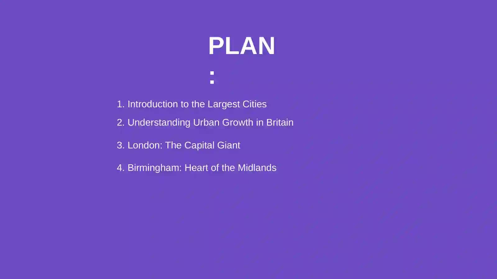 The largest cities of Great Britain 2