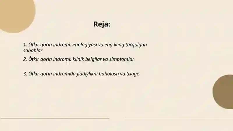 Òtkir qorin indromi 2