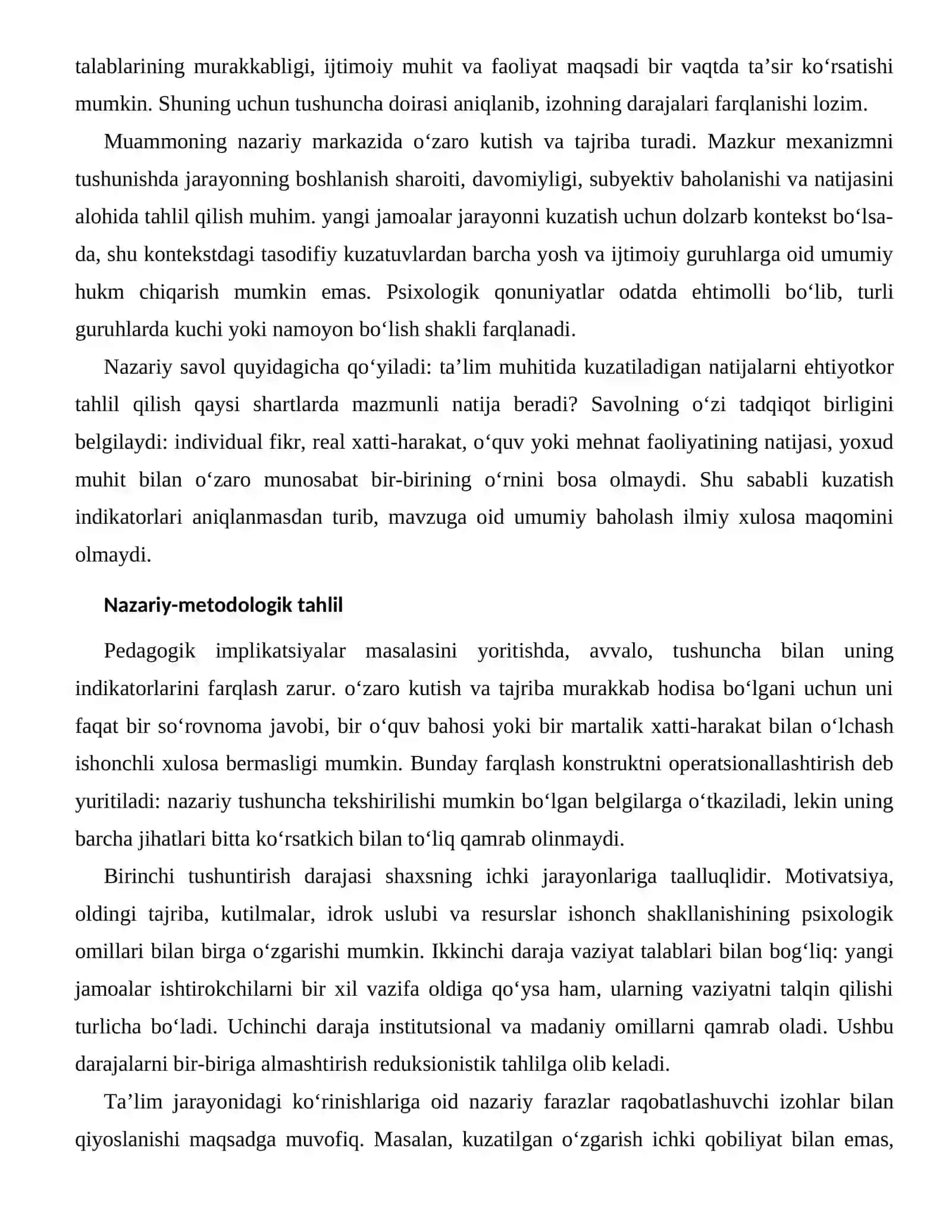 Ishonch Shakllanishining Psixologik Omillari — Ta’lim Jarayonidagi Ko‘rinishlari 2
