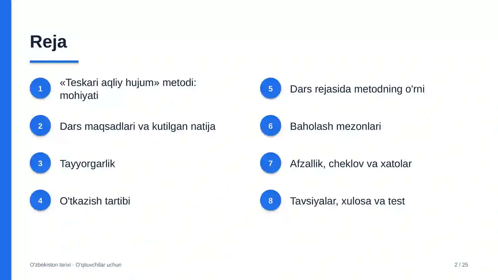o'zbekiston tarixi darslarida teskari aqliy hujum metodidan foydalanish 2785 2