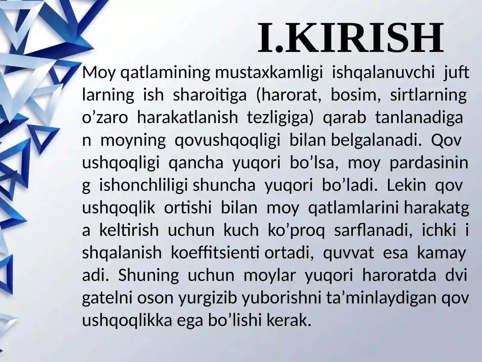 Moylarning sifatini yaxshilash usullari 2