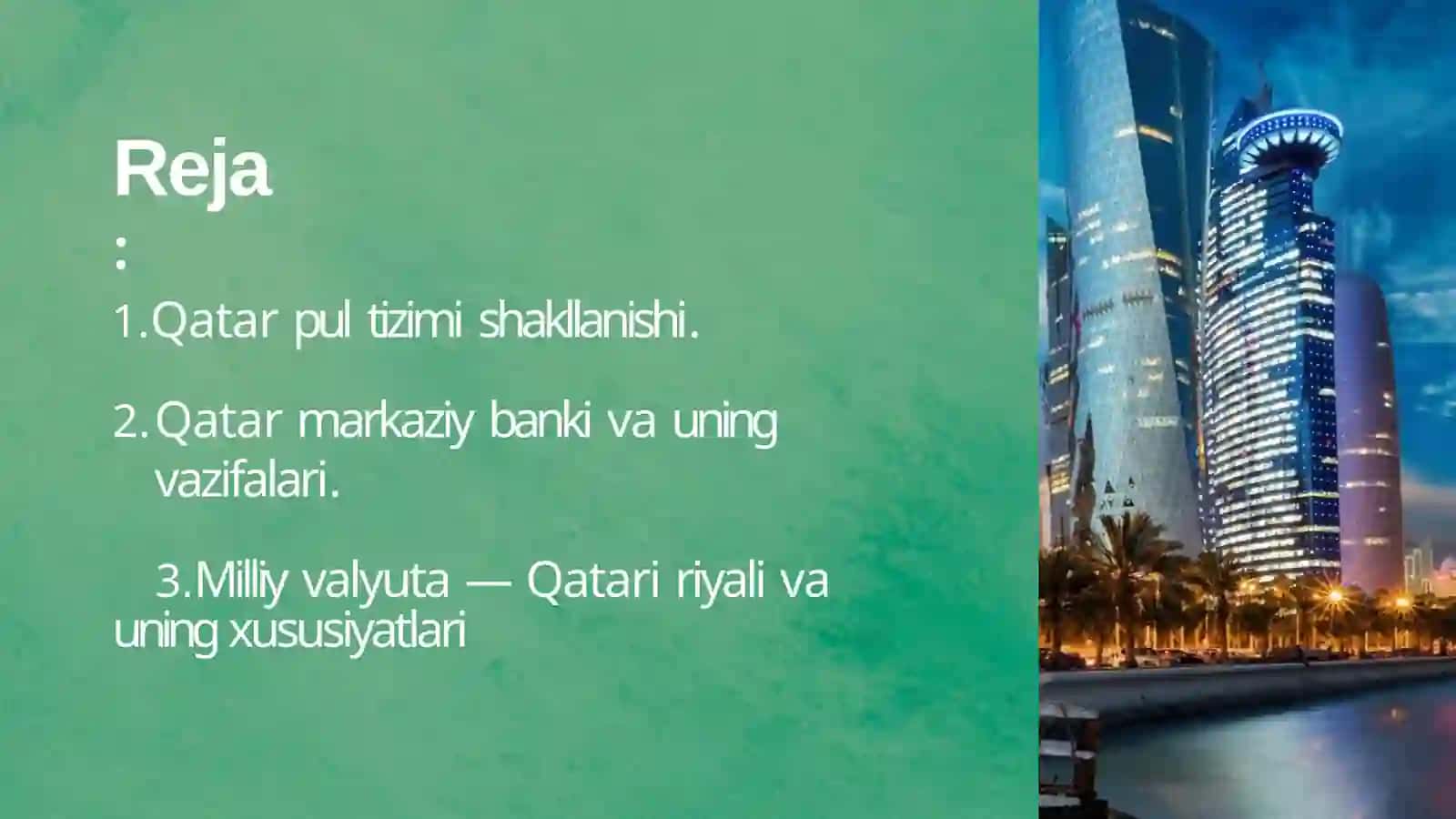 Qatar pul tizimi 2