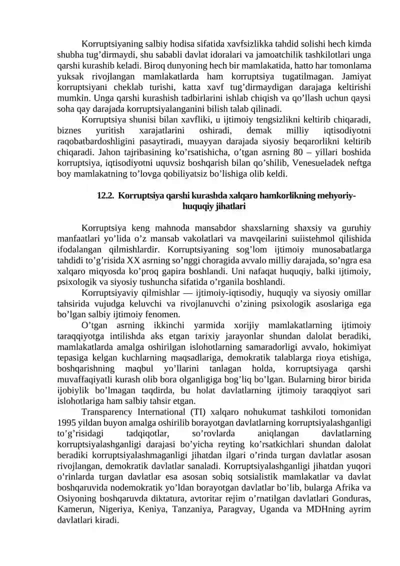 O’ZBEKISTONDA KORRUPTSIYaGA QARSHI KURASHNING MEHYoRIY-HUQUQIY ASOSLARI 2