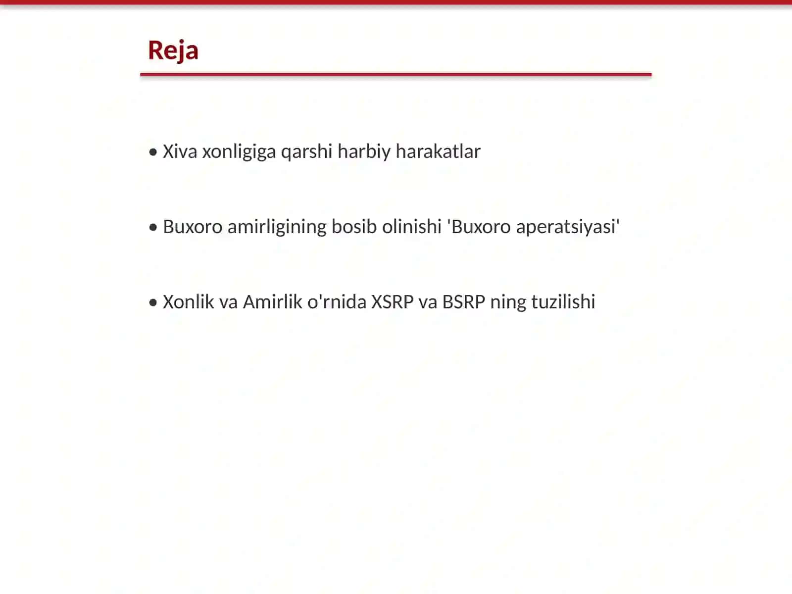 Xiva xonligi va Buxoro amirligining qizil armiya tomonidan tugatilishi 2