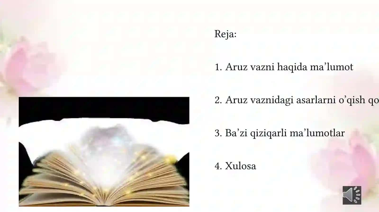 Aruz vaznidagi asarlarni ifodalio‘qish texnikasi 2