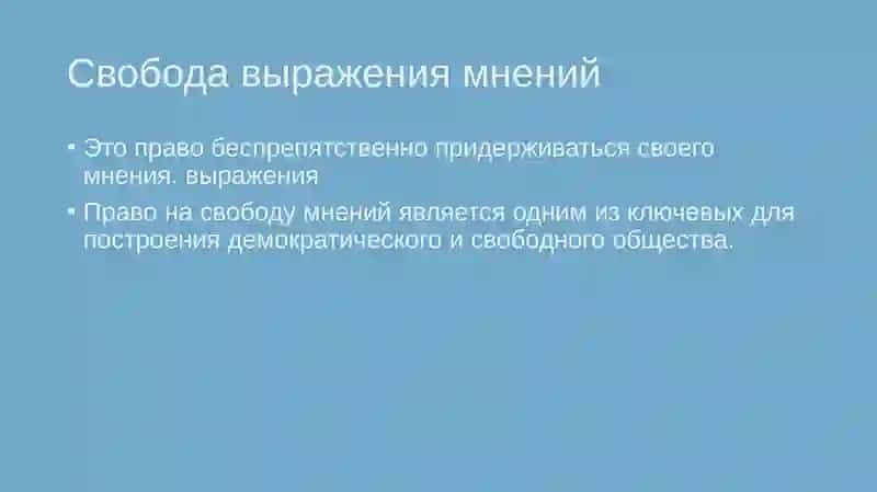 Международные стандарты свободы вырождения мнения 2