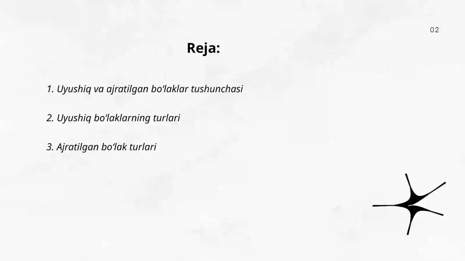 Uyushiq va ajratilgan bòlaklar 2