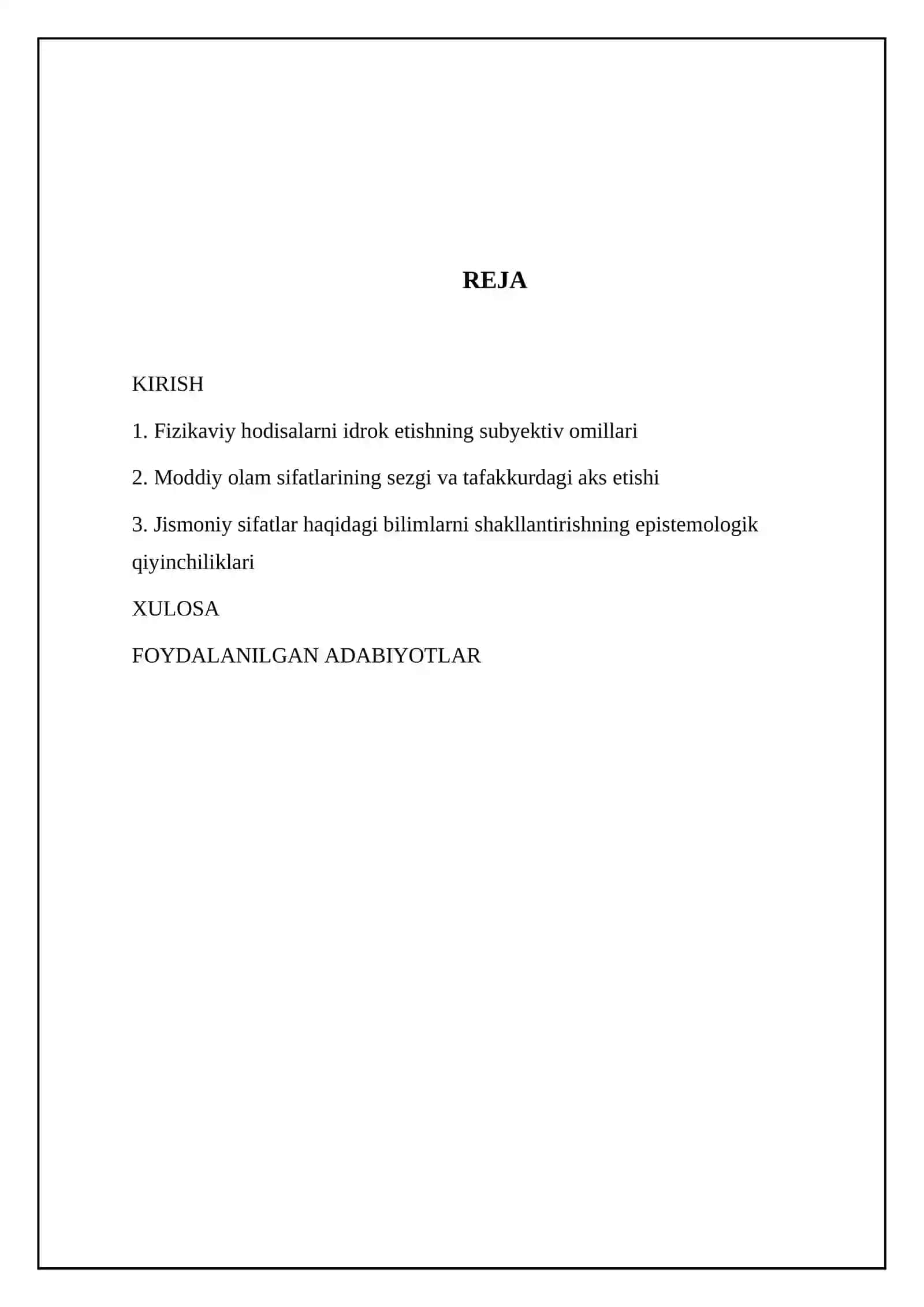 Jismoniy sifatlrni bilish(anglash)ning oʻzigahos jihatlari 2