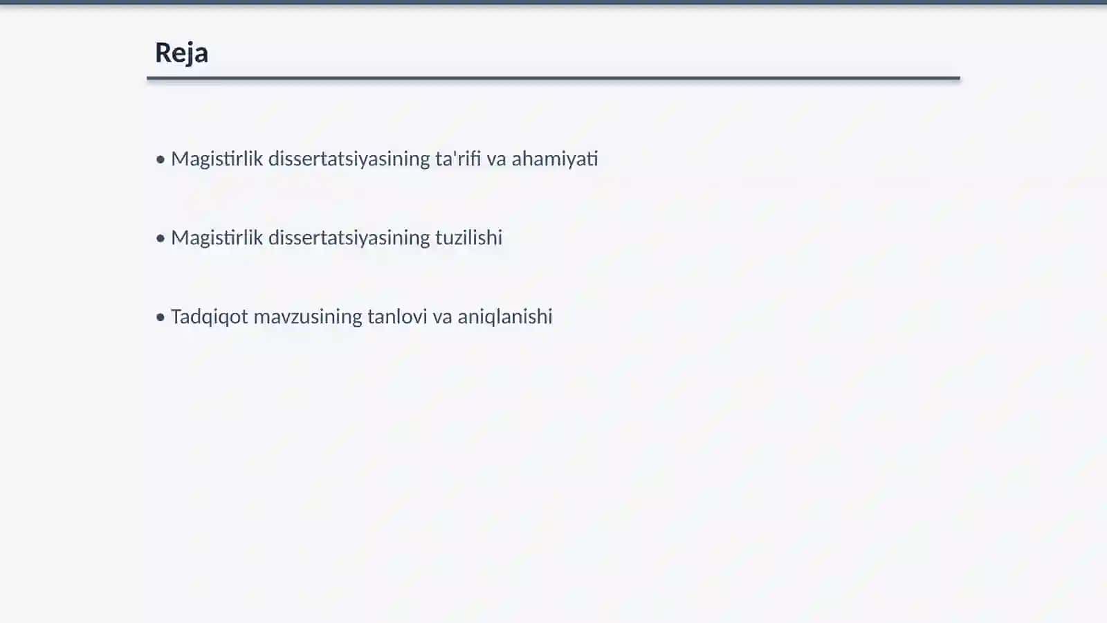 Magistirlik dissertatsiyasining tushunchasi va tuzilishi 2