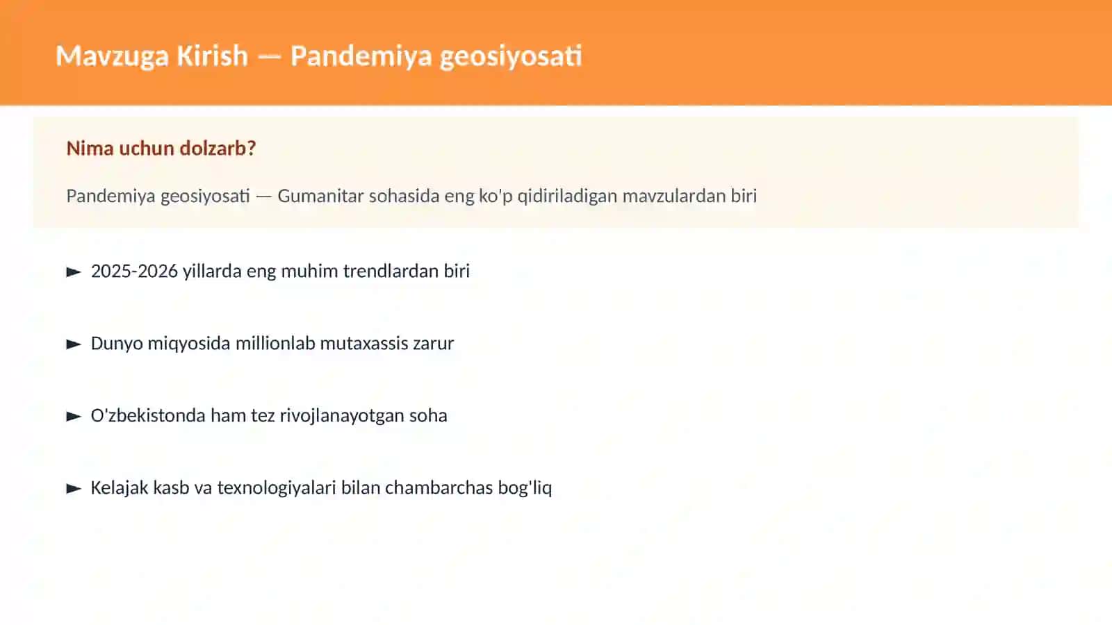 Pandemiya geosiyosati 2