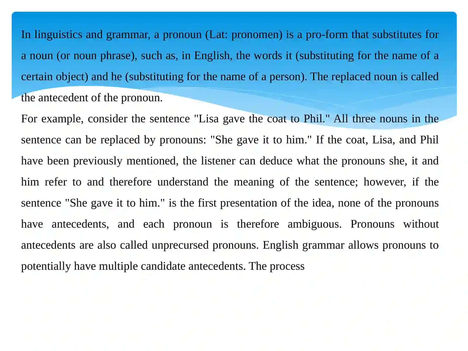 Pronoun 2