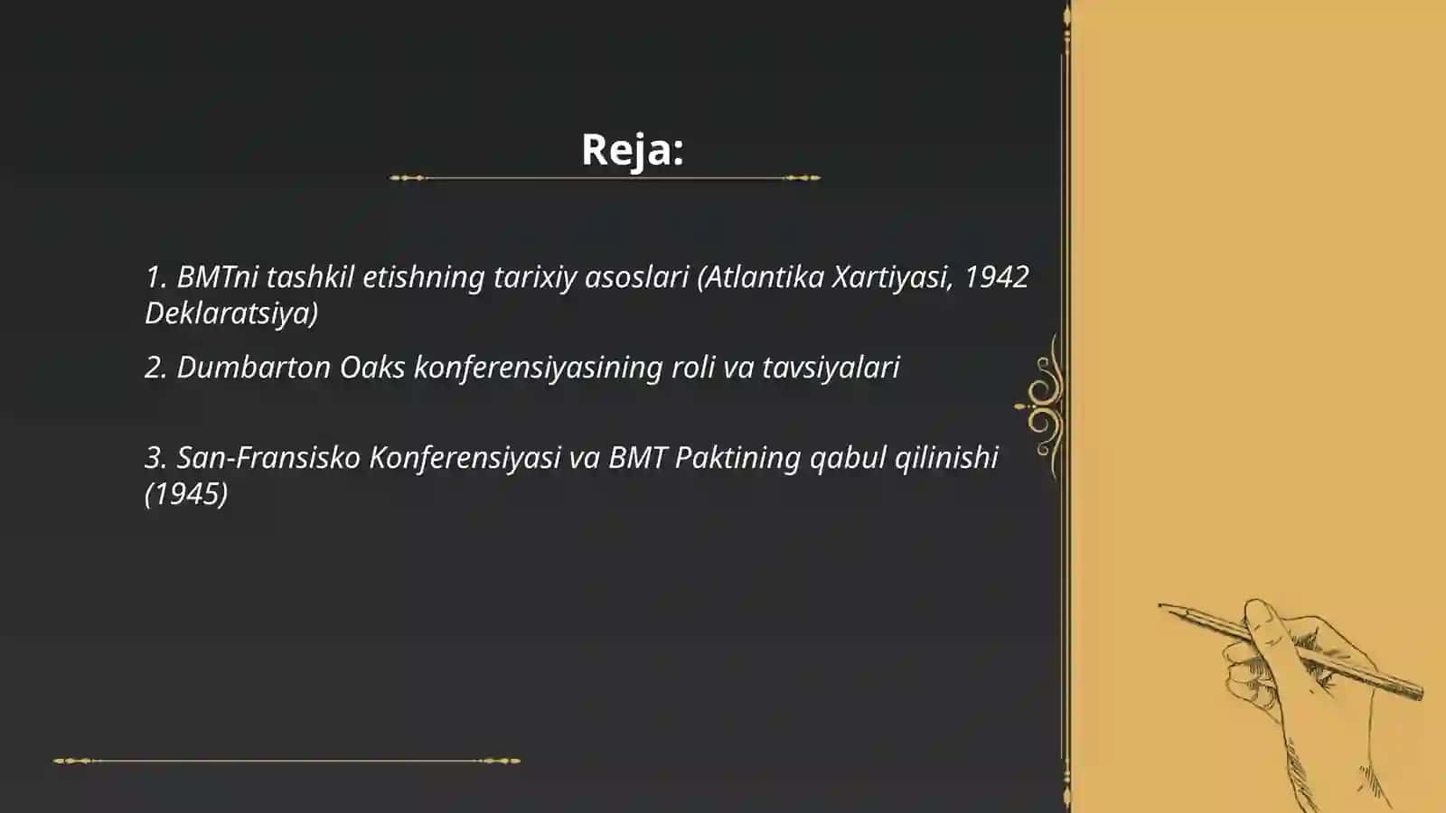 BMT tashkilotini tashkil etish va asosiy organlari 2
