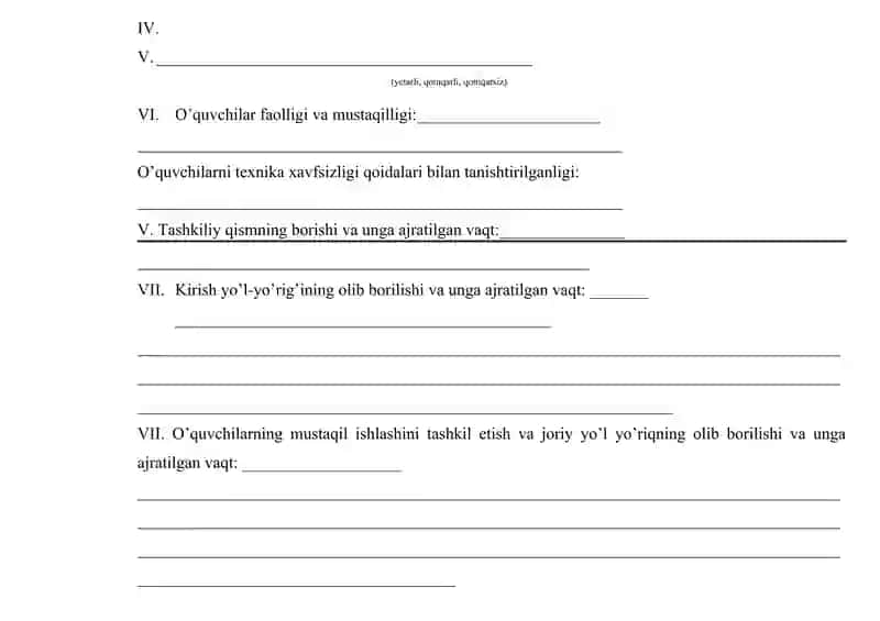 O’QUV AMALIYOTI TAHLILI 2