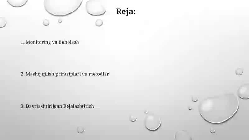 Sport mashqlariga oʻrganish metodikasi 2