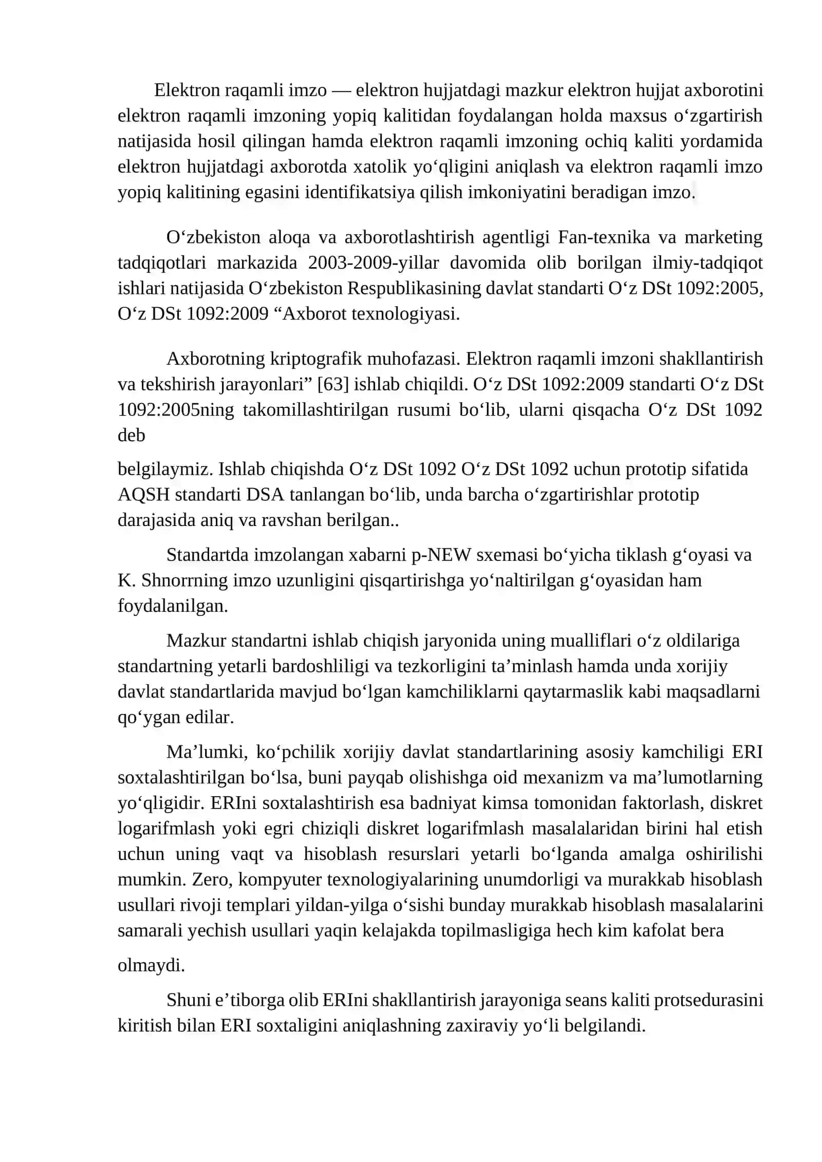 ERI ni shakllantirish bosqichlari 2