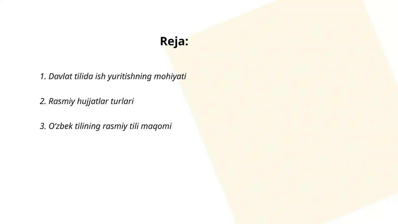 Davlat tilida ish yuritish fanining maqsad va vazifalari 2