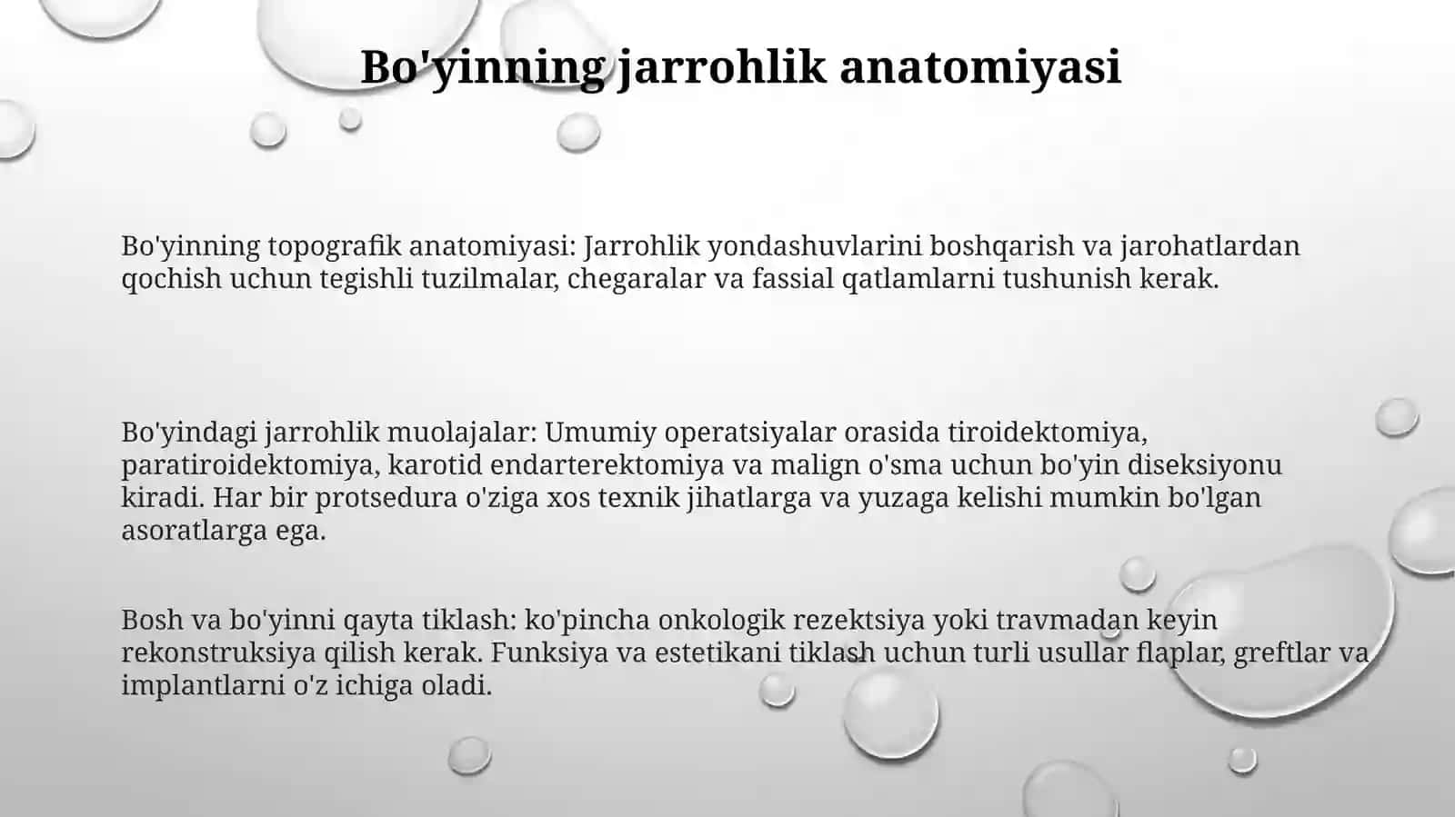 BoʻYin Qiyshiqligida Bajariladigan Operatsiyalar 2