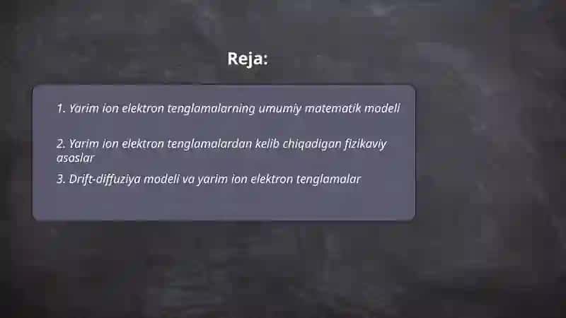 Yarim ion elektron tenglamalar 2
