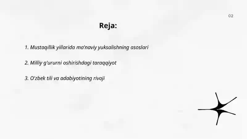 Mustaqillik yillarida Òzbekistondagi manaviy taraqqiyot 2