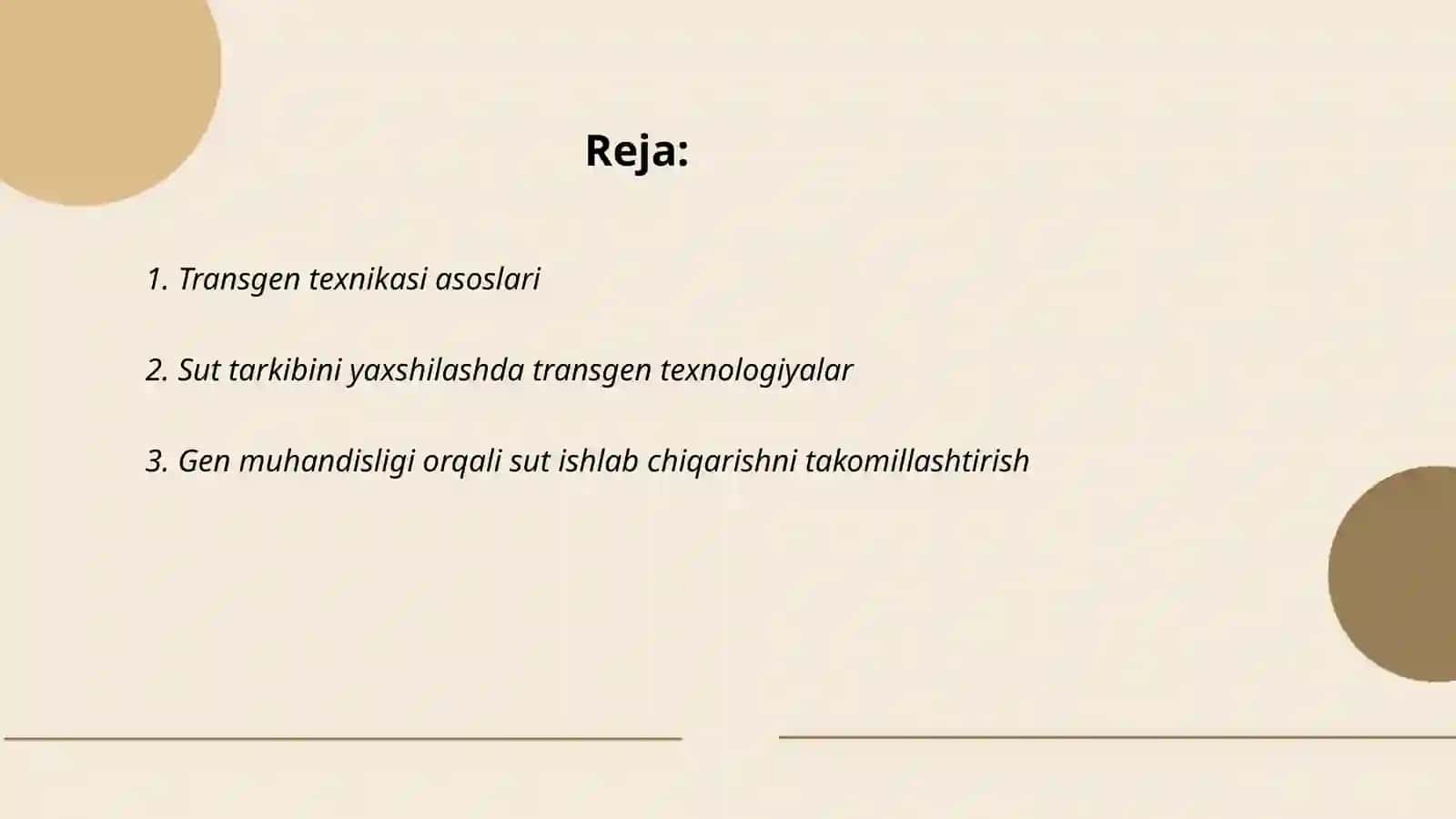 Transgen texnikasidan sut tarkibini yaxshilash maqsadida foydalanish texnologiyasi 2