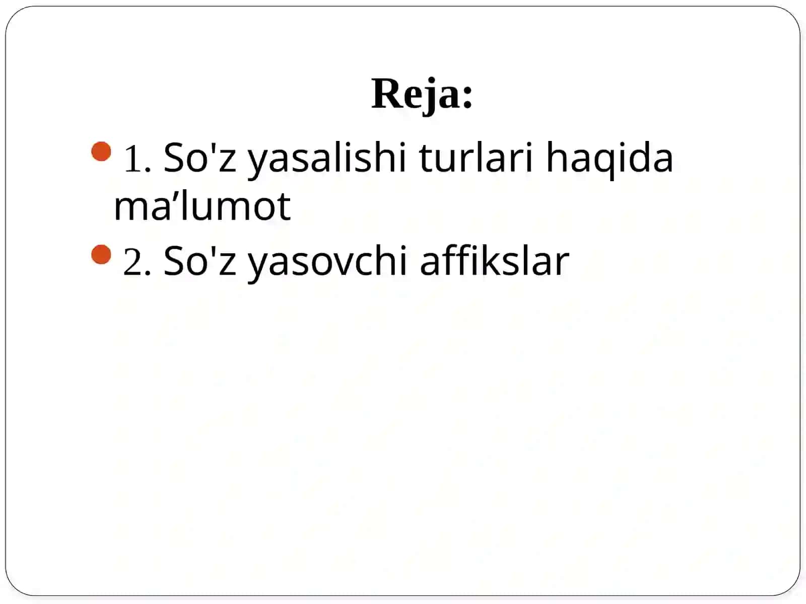 so'z yasalishi 2