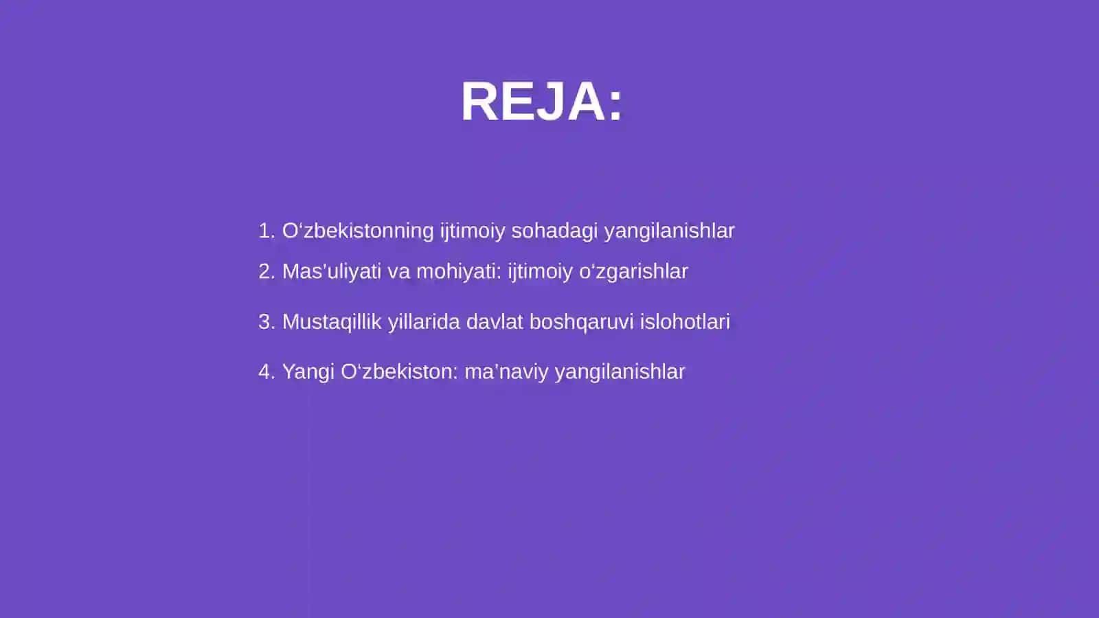 O‘zbekistonda ijtimoiy sohada amalga oshirilayotgan o‘zgarishlar 2