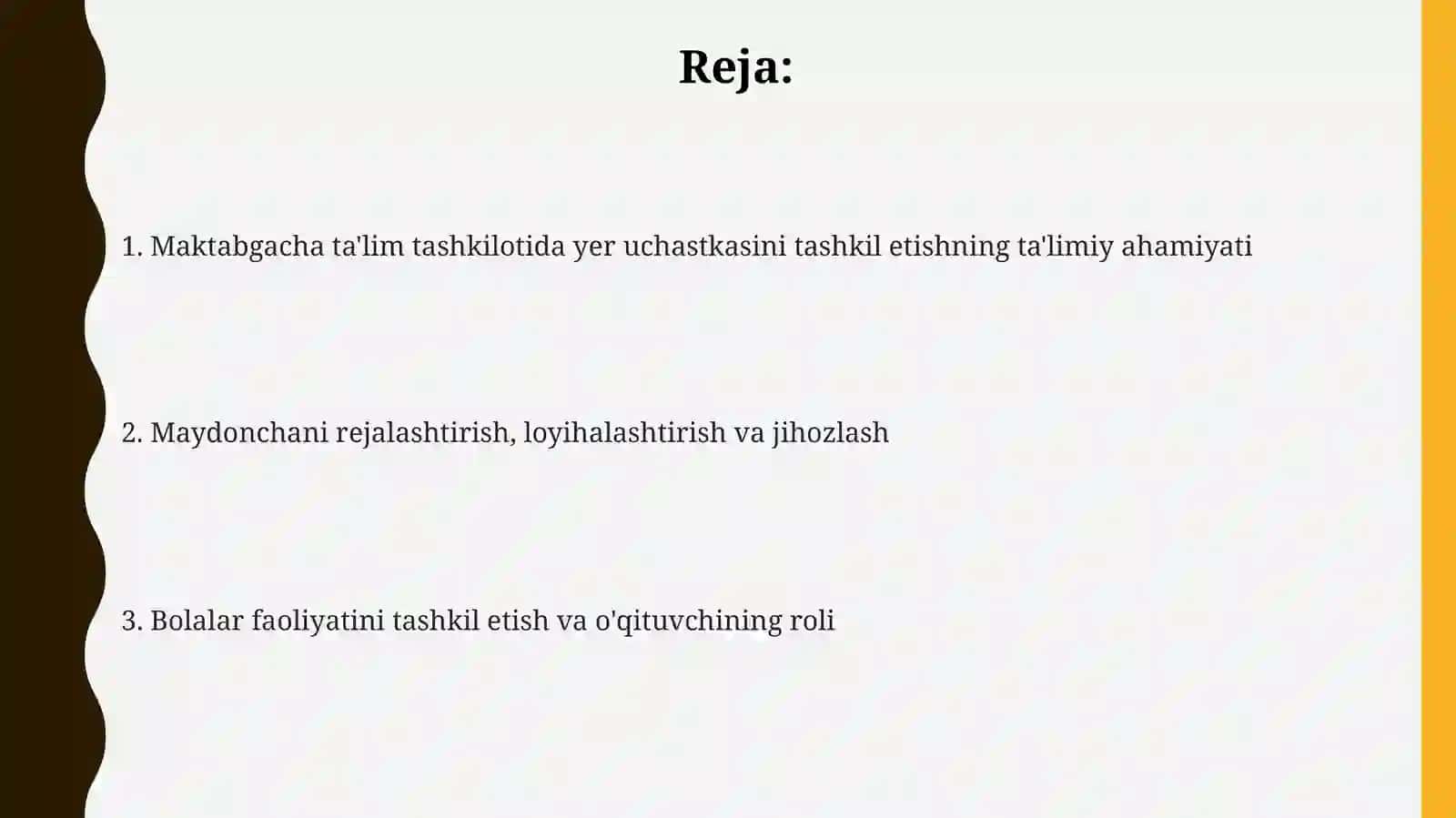 Maktabgacha ta'lim tashkilotida yer maydonchasini tashkil etish va uning ta'lim-tarbiyaviy ahamiyati 2