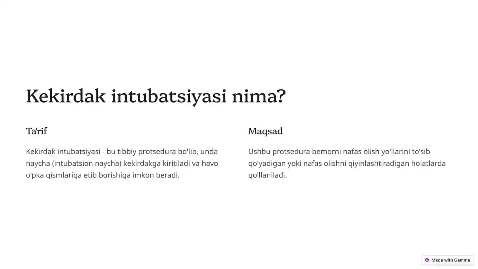 Kekirdak intubatsiyasi va bronxoskopiya 2