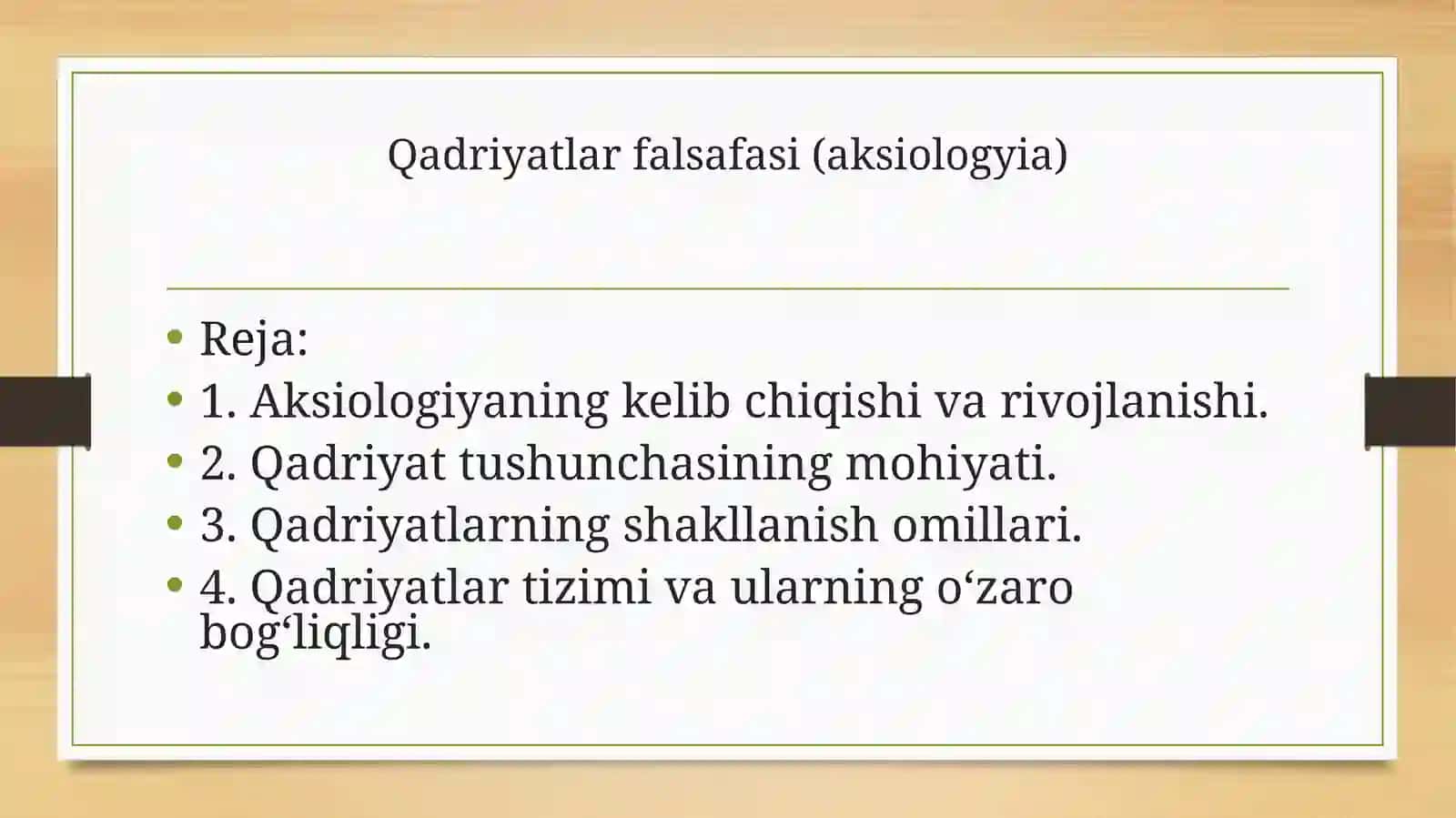 Falasafa fanidan slayd 2
