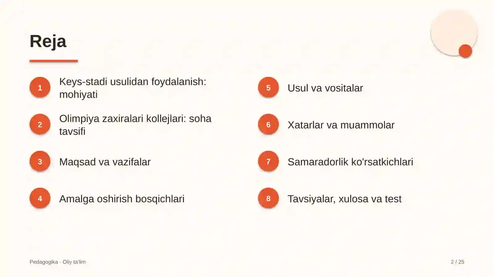 olimpiya zaxiralari kollejlarida keys stadi usulidan foydalanish 5741 2