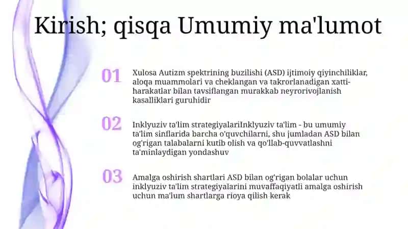 Autistik Spektr Buzulishlariga Ega Bolalar Uchun Inkluziv Ta'Lim Strategiyalari Va Ularni Amalga OshirishShartSharoitlari 2