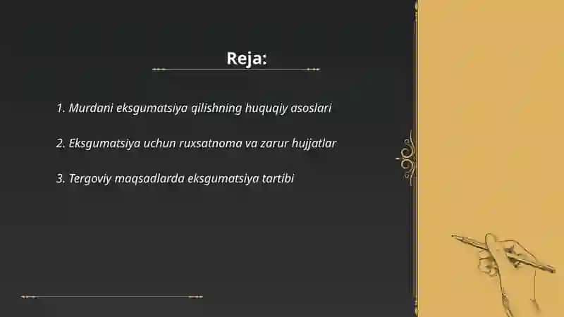 Murdani eksgumatsiya qilish 2