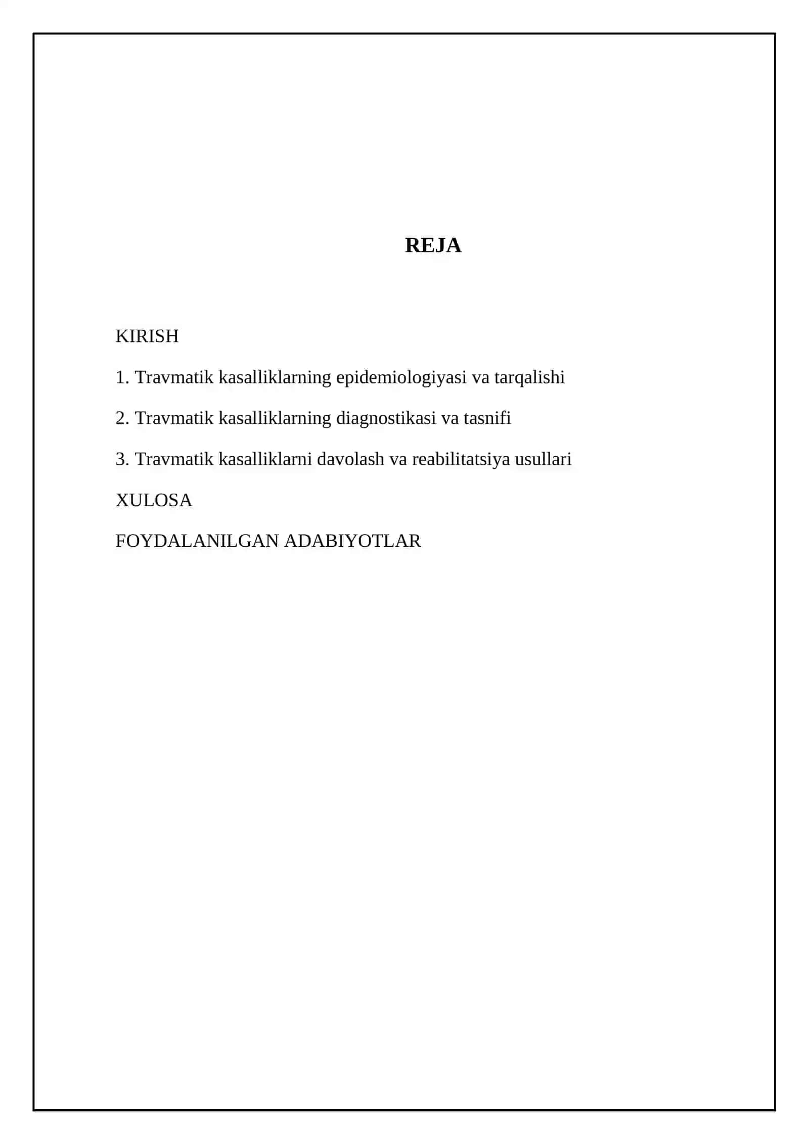 Travmatik kasalliklar 2