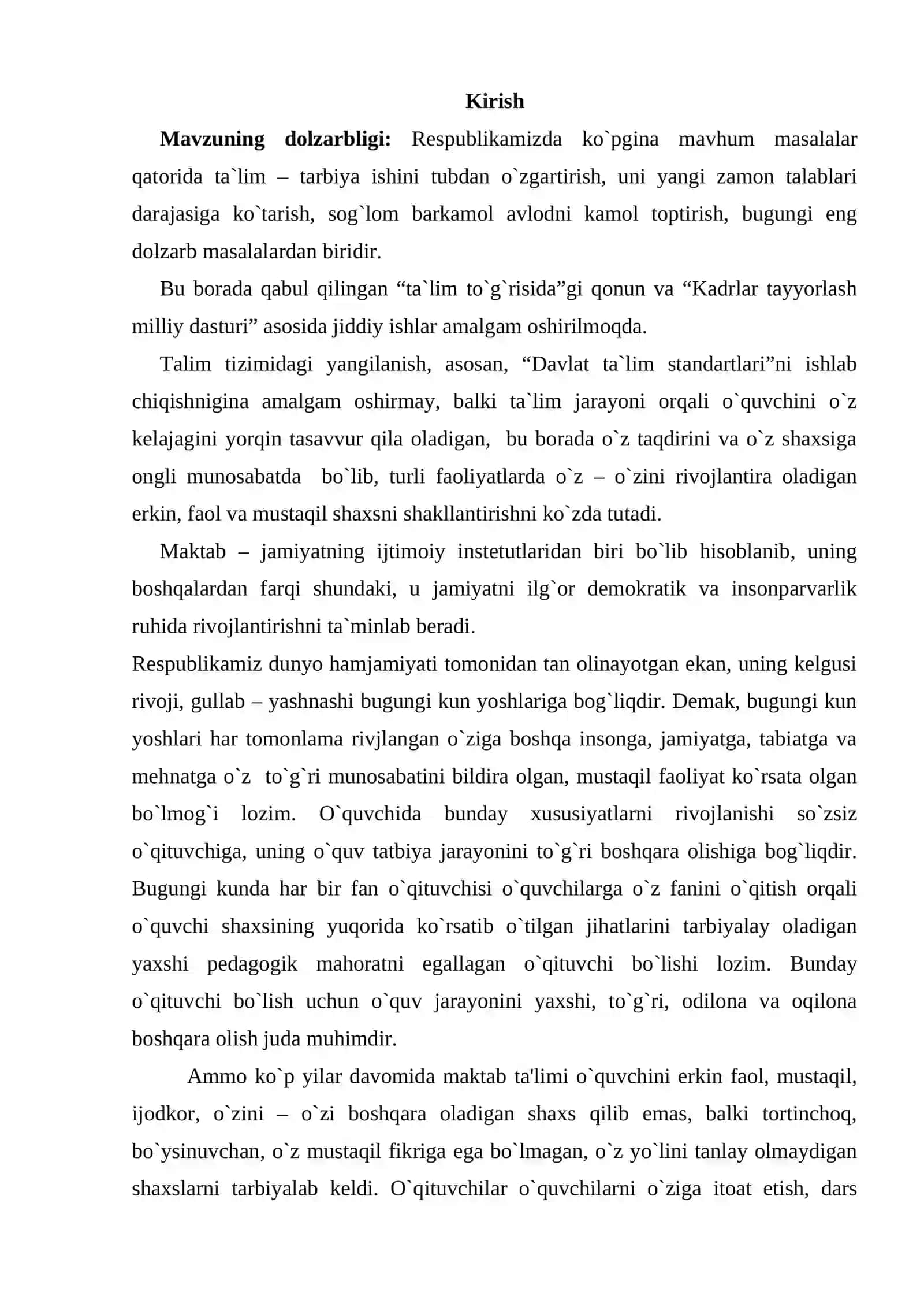 Pedagogik mahoratning asosiy kamchilik qismlari 2