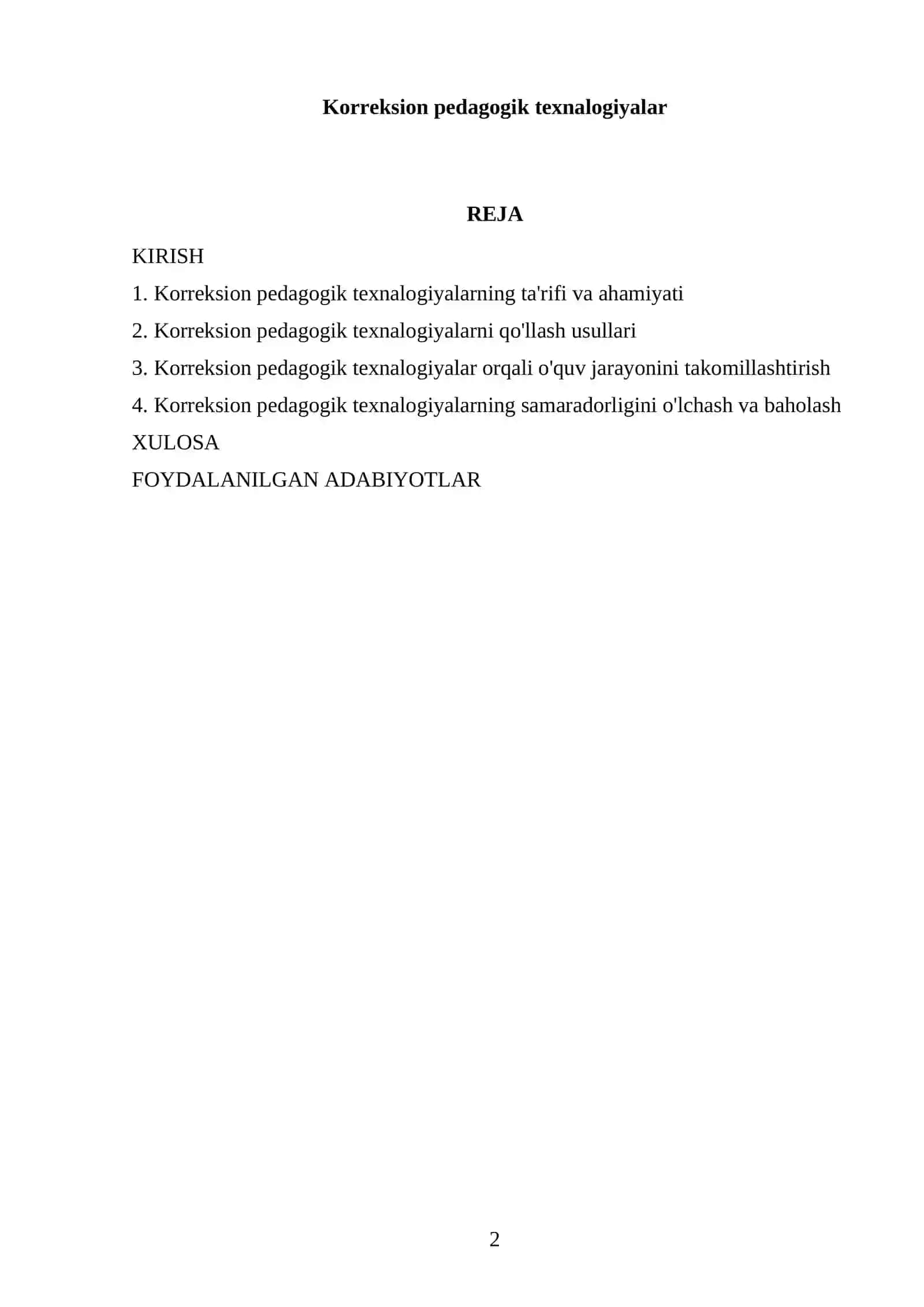 Korreksion pedagogik texnalogiyalar 2