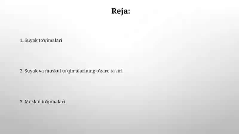 Suyak to'qima va muskul to'qima 2