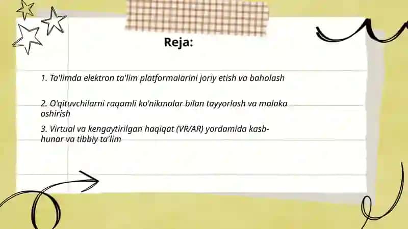 Axborot kommunikatsion texnilogiyalarini talim sohasi ishlab chiqarish va tibbiyotda tadbiq etish 2