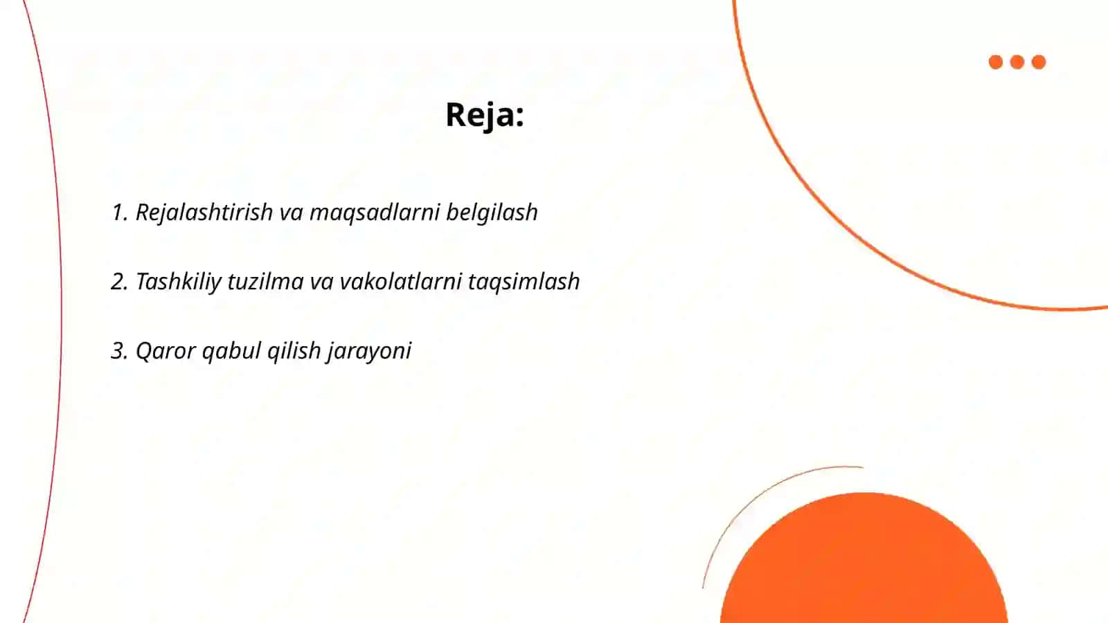 Jarayonni menejerlik qilish 2