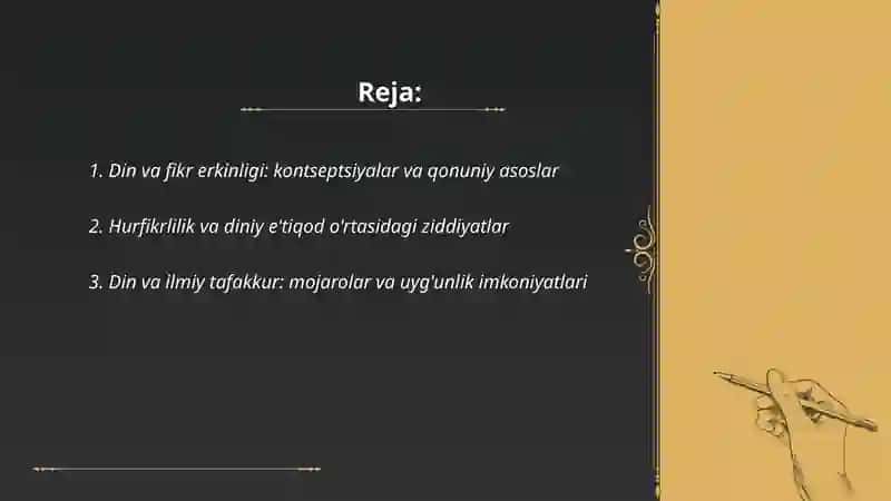 Din va hurfikrlilik 2