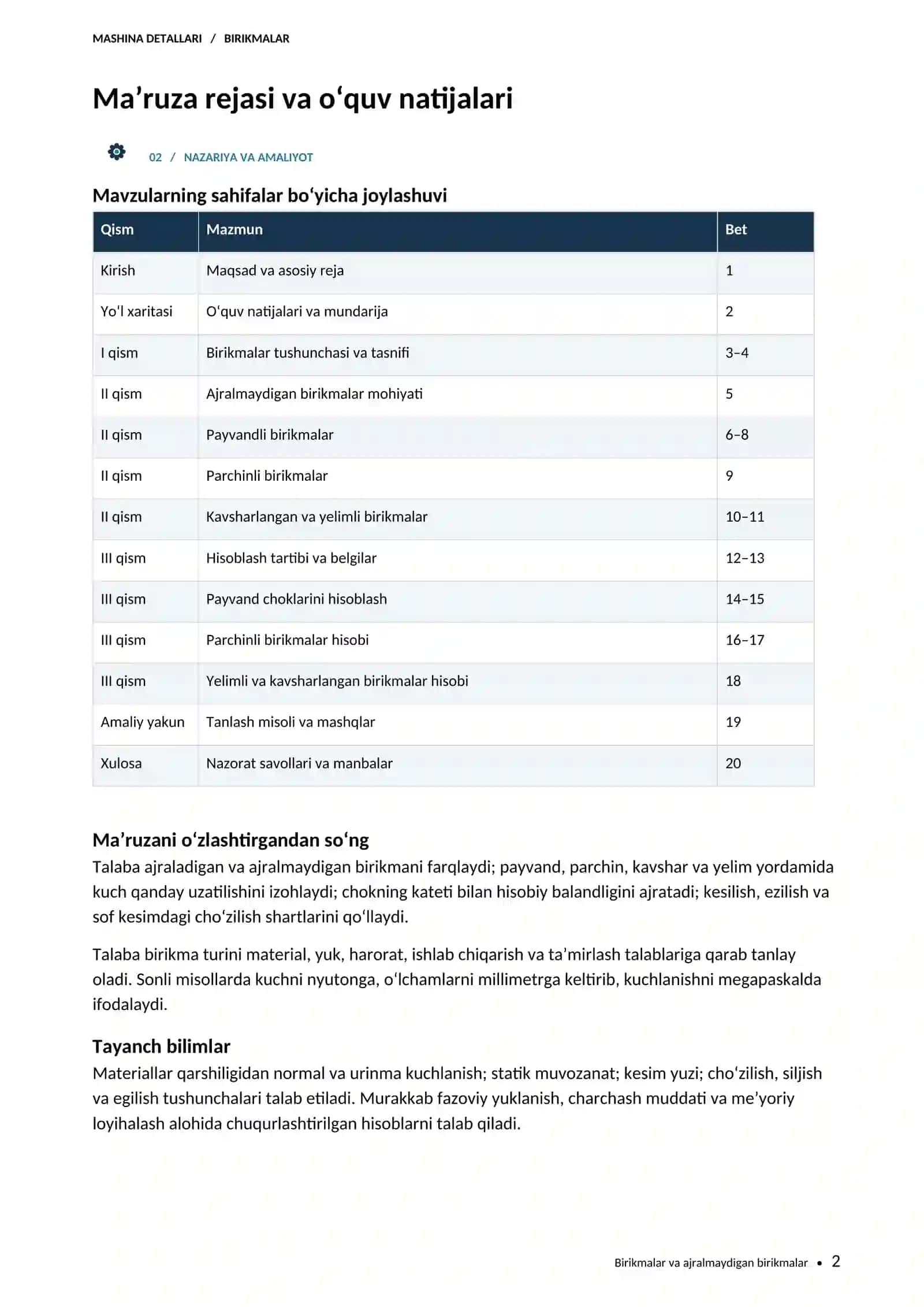 ⚙️ Birikmalar va ajralmaydigan birikmalar | 20 betlik to‘liq ma’ruza 📘 2
