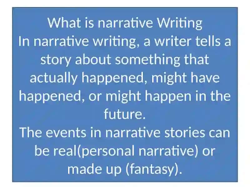 Narrative writing 2