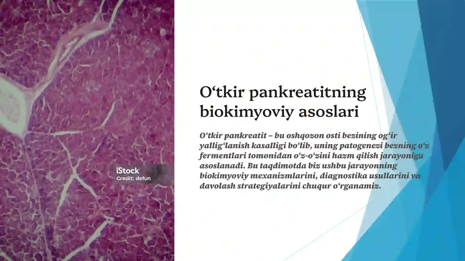 O‘tkir pankreatitning biokimyoviy asoslari 2