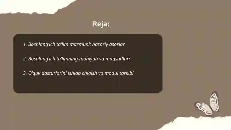 Boshlangʻich taʼlim mazmuni va mohiyati 2
