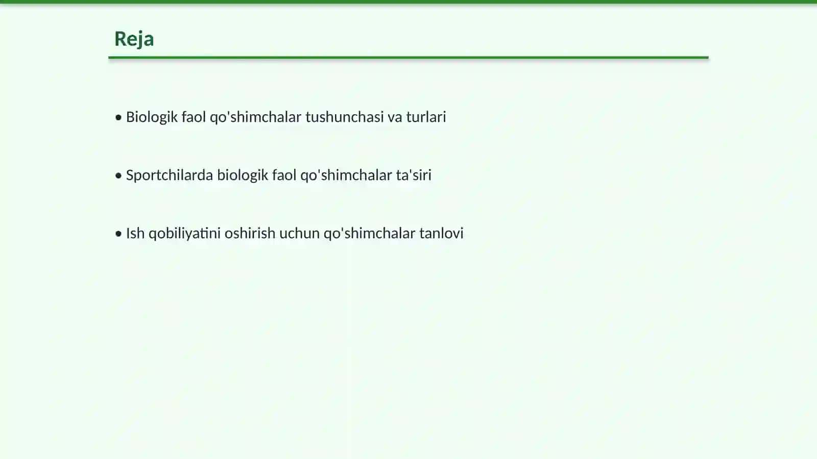 Biologik faol qo'shimchalar yordamida sportchilarning ish qobiliyatini oshirish 2