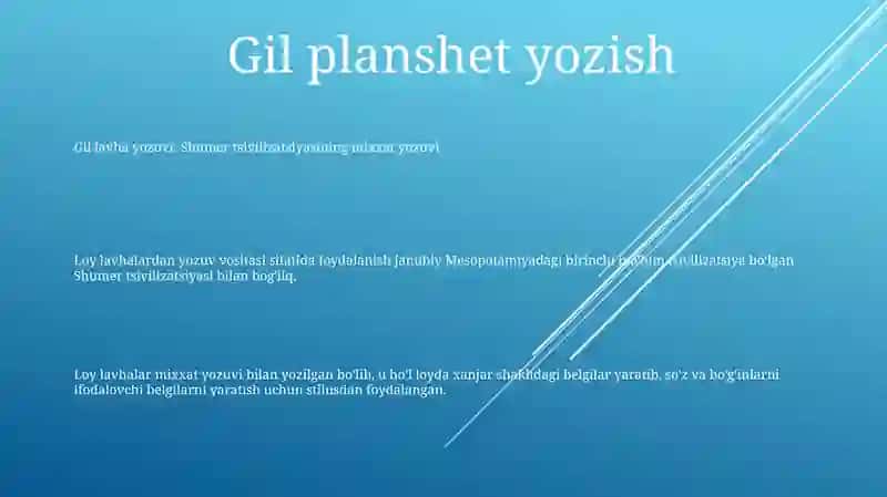 Shumer tsivilizatsiyasining mixxat yozuvi 2