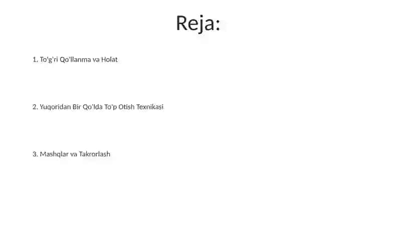 Basketbol Yuqoridan bir qollab to'p otish texnikasni o'rgatish 2