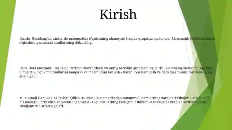 Dars, Dars Mazmuni Haritalar Tuzish 2