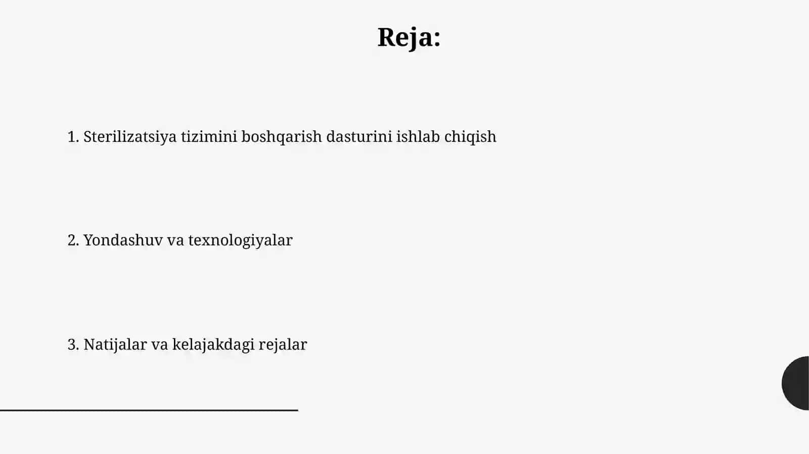 Sterilizatsiya tizimi boshqaruvi dasturiy taminotiniishlabchiqish 2