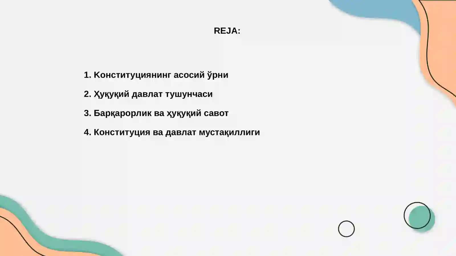 Konstitutsiya huquqiy davlat va barqaror jamiyat poydevori 2